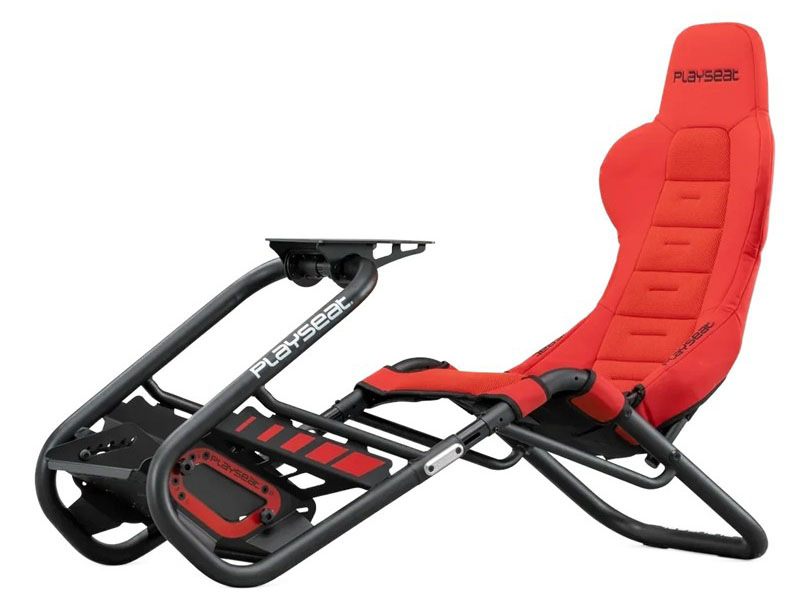 Pretekársky kokpit Playseat Trophy Red v červenom farebnom prevedení.