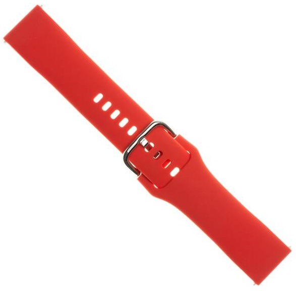 Remienok FIXED Silicone Strap 20mm na smartwatch červený