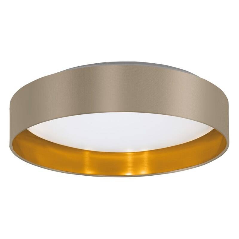 LED stropné svietidlo Eglo Maserlo 2 zlaté/béžové