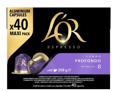 Kapsuly pre espressá L’OR Lungo Profondo (40 ks)