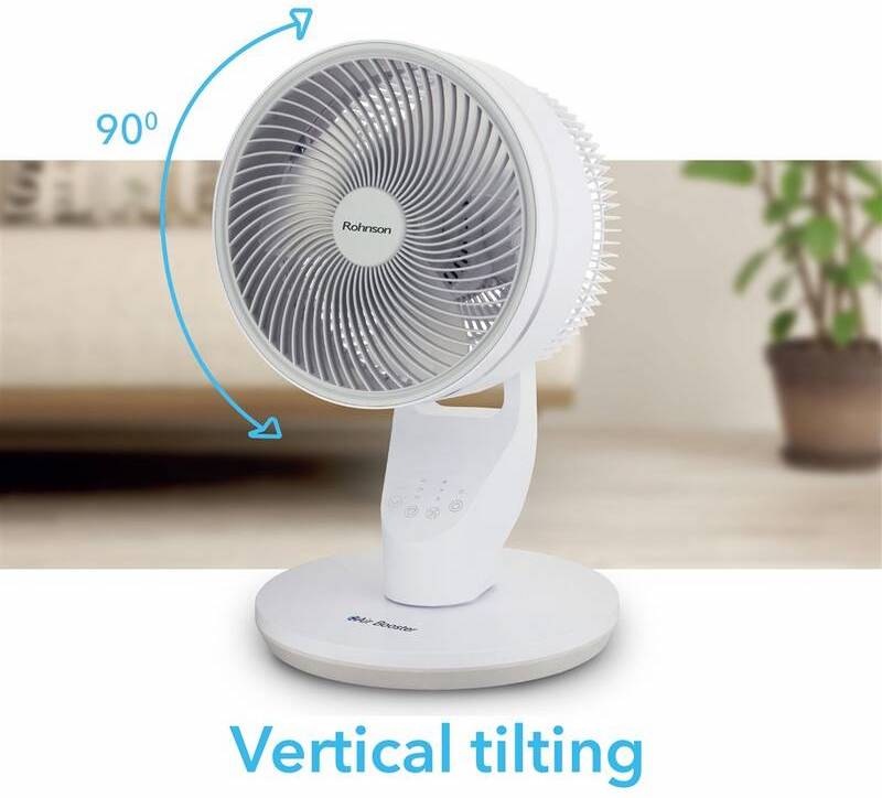 Ventilátor stolový Rohnson R-8520 Air Booster biely