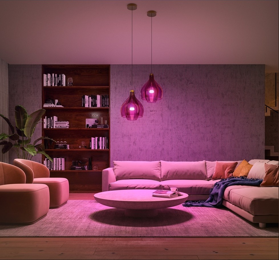 Štartovacia sada Philips Hue Bluetooth, E27, 1100 lm, White and Color Ambiance (3 ks) + Bridge + Switch Štartovacia sada Philips Hue Bluetooth, E27, 1100 lm, White and Color Ambiance (3 ks) + Bridge + Switch