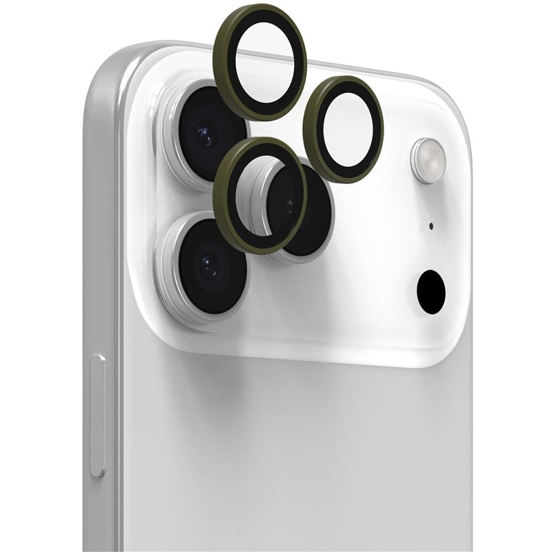 Tvrdené sklo ZAGG InvisibleShield Premium GL (CameraRings) na Apple iPhone 17 Pro/17 Pro Max/16 Pro/16 Pro Max/15 Pro/15 Pro Max - zelené