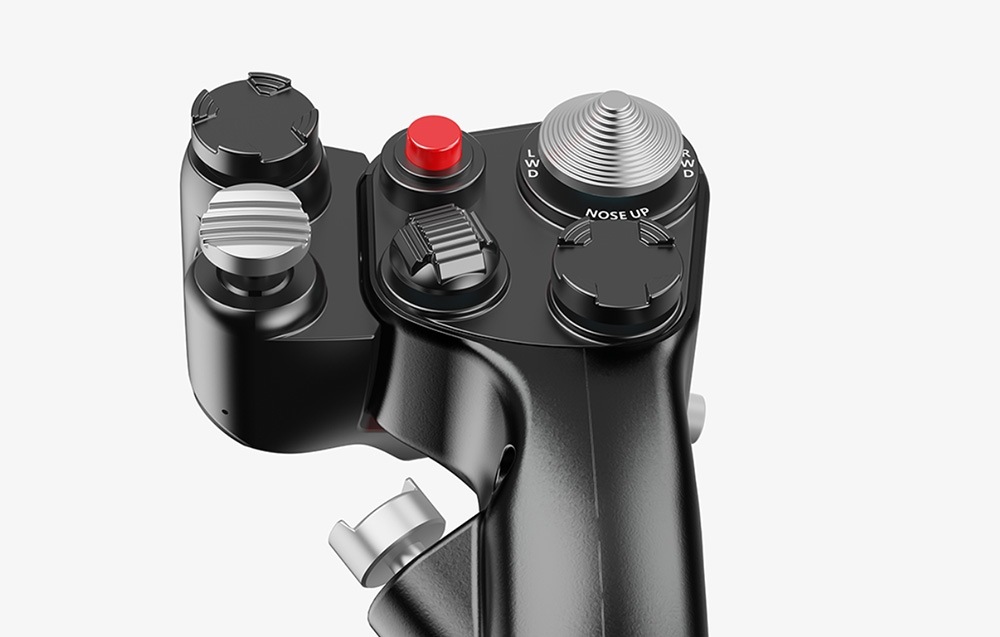 Výhodou je u Moza Racing Flightstick MH16 aj modulárny systém výmeny prvkov
