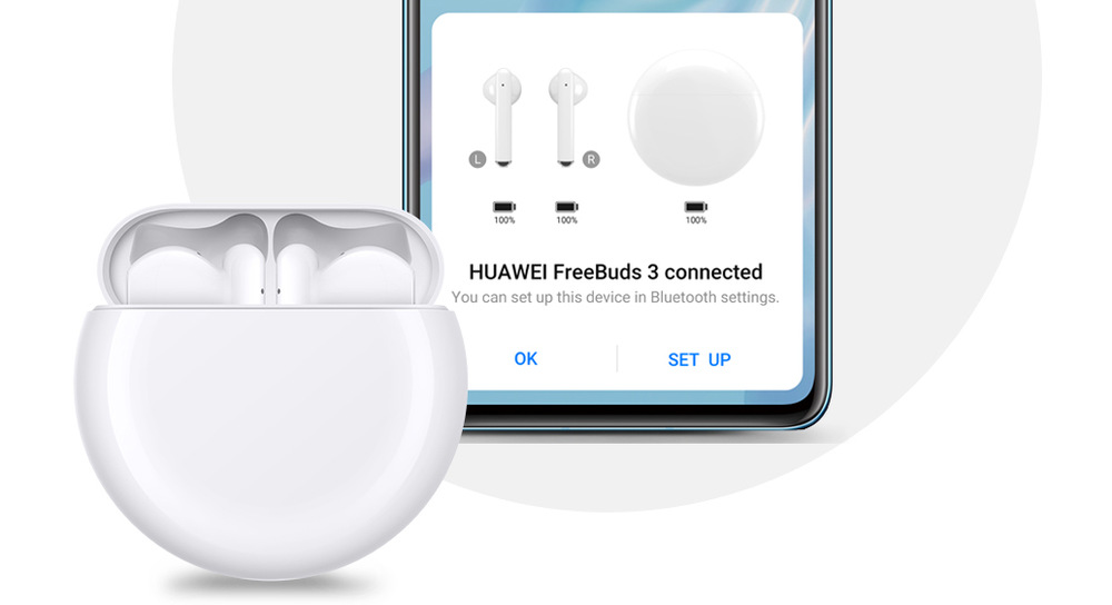 Slúchadlá Huawei FreeBuds 3 biela Slúchadlá Huawei FreeBuds 3 biela