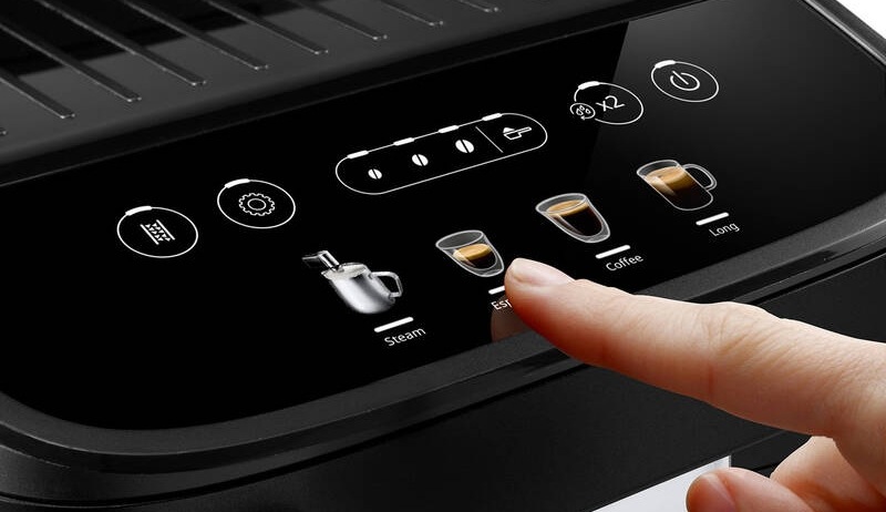Automatický kávovar De'Longhi Magnifica Evo Ecam 290.21 B čierny DeLonghi Magnifica Evo Ecam 290.21 B, černá