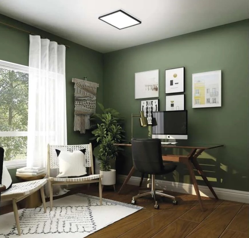 LED stropné svietidlo EMOS Flori 22W, 42x42cm, 2200lm, neutrálna biela čierne Stropné svietidlo EMOS Flori 22W, 42x42cm, 2200lm, neutrálna biela - čierne