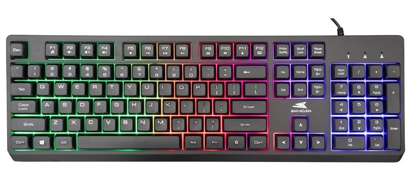 Klávesnica Baracuda STARFISH, US layout čierna