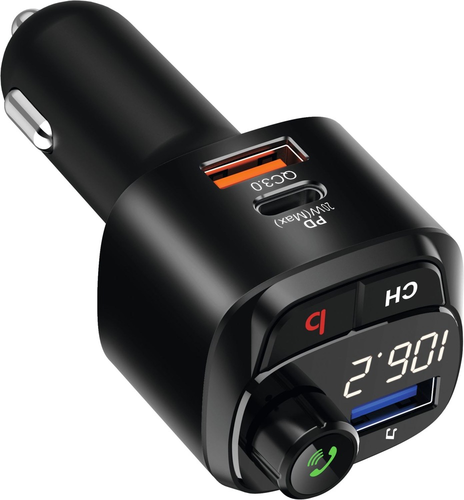 FM Transmitter Technisat DIGICAR 200 BT čierny FM Transmitter TechniSat DIGICAR 200 BT