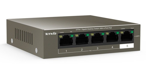 Switch Tenda TEG1105P čierny
