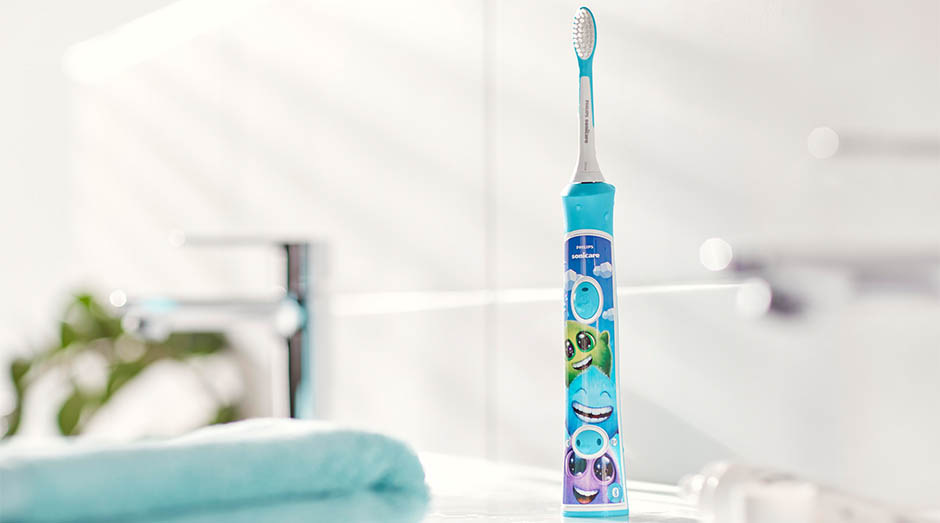 Zubná kefka Philips Sonicare For Kids HX6322/04 biela/zelená Philips HX6322/04 Sonicare For Kids
