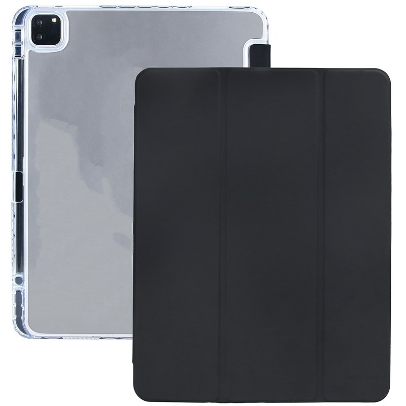 Puzdro na tablet flipové Mobile Origin Easy Tablet Case na Apple iPad Pro 13" (M5 2025/M4 2024) - čierne/priehľadné