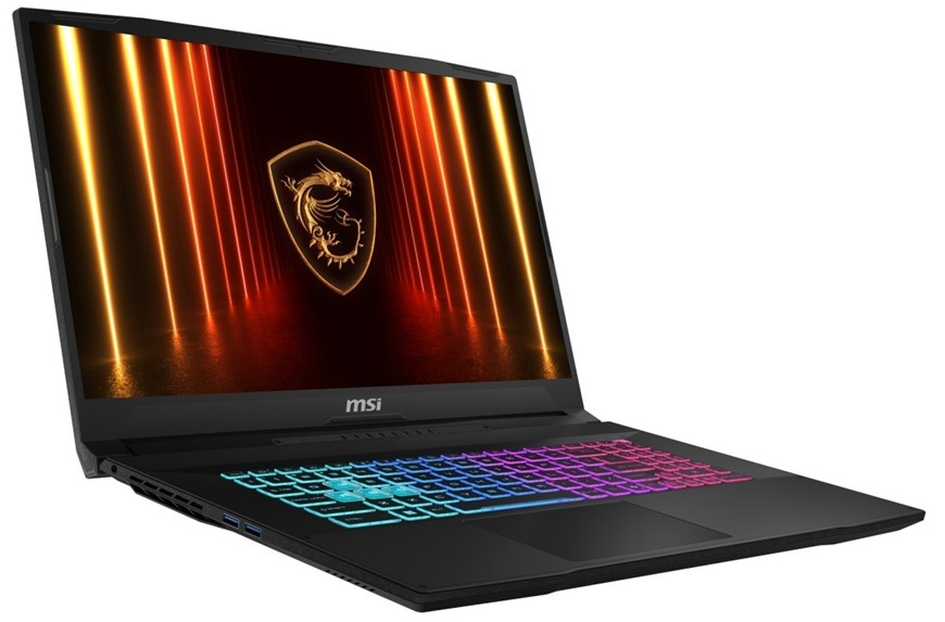 Notebook MSI Katana 17 HX B14WEK-267CZ čierny Detail obrázku notebooku.