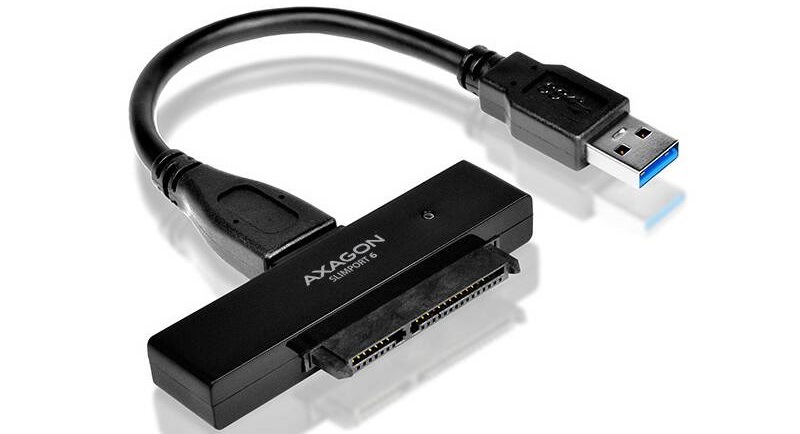 Adaptér Axagon USB3.0 - SATA 6G UASP HDD/SSD vr. 2.5" púzdra čierny Adaptér Axagon USB3.0 - SATA 6G UASP HDD/SSD vr. 2.5" púzdra čierny
