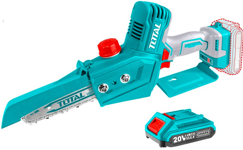 Aku mini píla Total Tools TGSLI20685 20 V v tyrkysovom prevedení