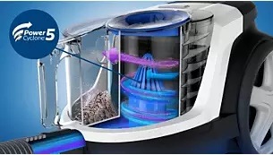 Podlahový vysávač Philips PowerPro Compact FC9330/09 červený/modrý Podlahový vysávač Philips PowerPro Compact FC9330/09 červený/modrý