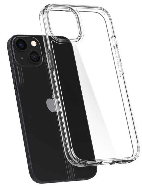 Kryt na mobil Spigen Crystal Hybrid na Apple iPhone 13 priehľadný Kryt na mobil Spigen Crystal Hybrid na Apple iPhone 13 priehľadný