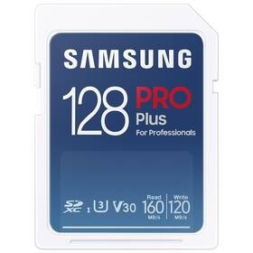 Paměťová karta Samsung PRO Plus SDXC (160R/120W) 128 GB + USB adaptér (MB-SD128KB/WW)
