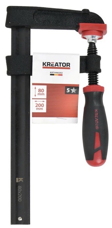 Svorka Kreator s rozpätím 200 mm, upínacia hrúbka 270 kg