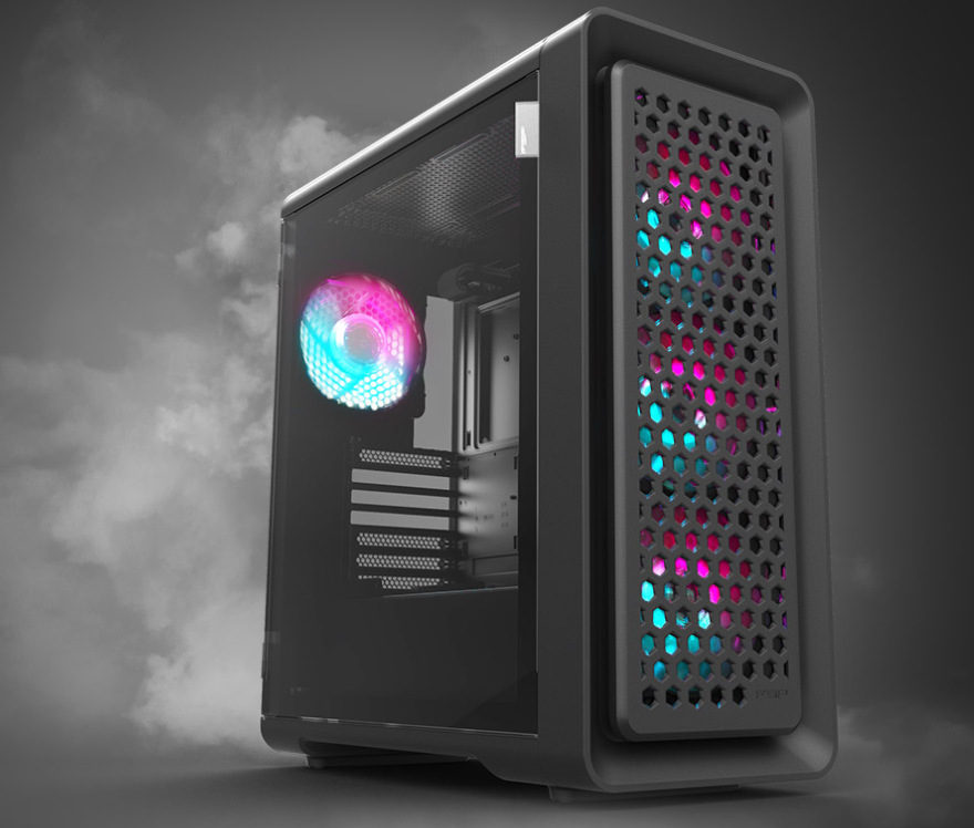 Fortron CUT593P je už v základe osadený štyrmi ventilátormi