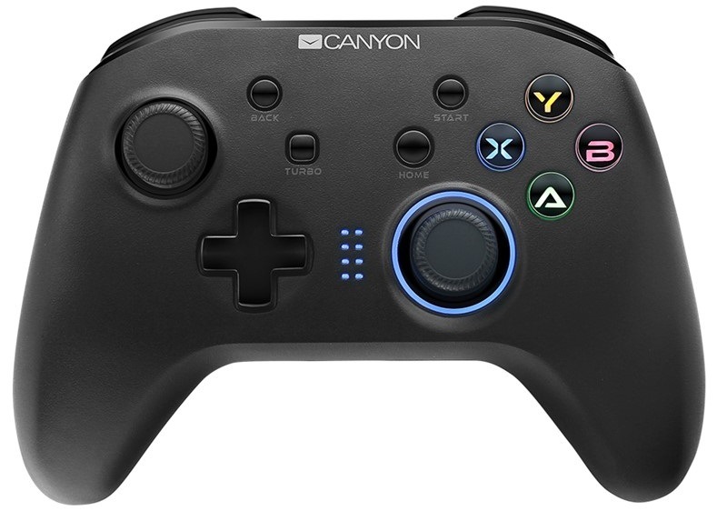 Gamepad Canyon CND-GPW3 4v1 pre Nintendo Switch, Android, PC, PS3 čierny