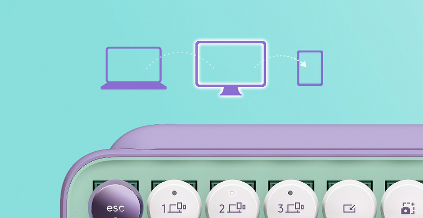 Klávesnica Logitech POP Keys US - daydream