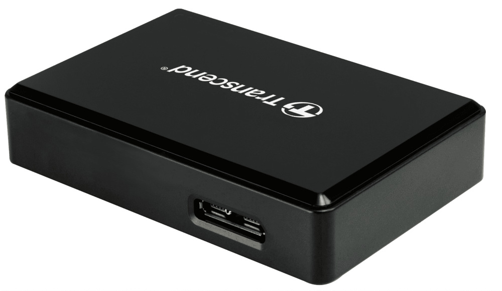 Čítačka pamäťových kariet Transcend RDF9, USB-A/SDHC, SDXC, microSDHC, microSDXC, CompactFlash čierna