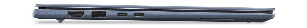 Notebook Acer Swift Go 14 AI (SFG14-I71-7285) modrý Profil zatvoreného notebooku Acer Swift Go 14 AI (SFG14-I71-7285)