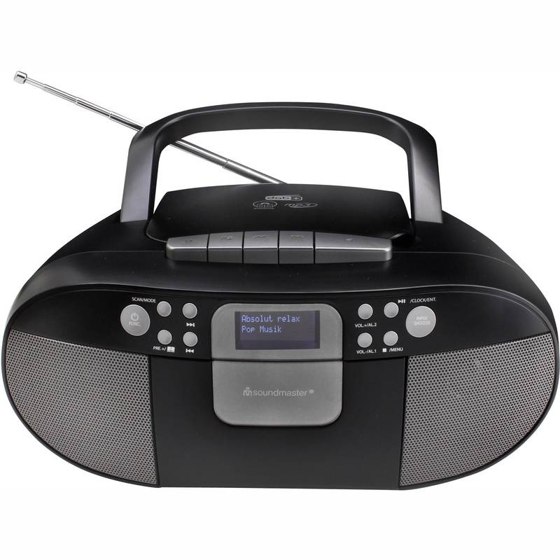 Rádiomagnetofón s DAB+/CD Soundmaster SCD7800SW čierny