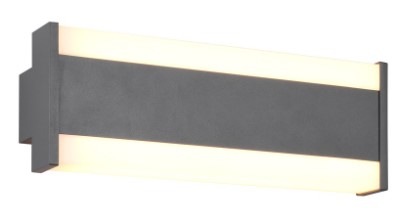 Nástenné svietidlo TRIO Dawson 30 cm antracitová farba