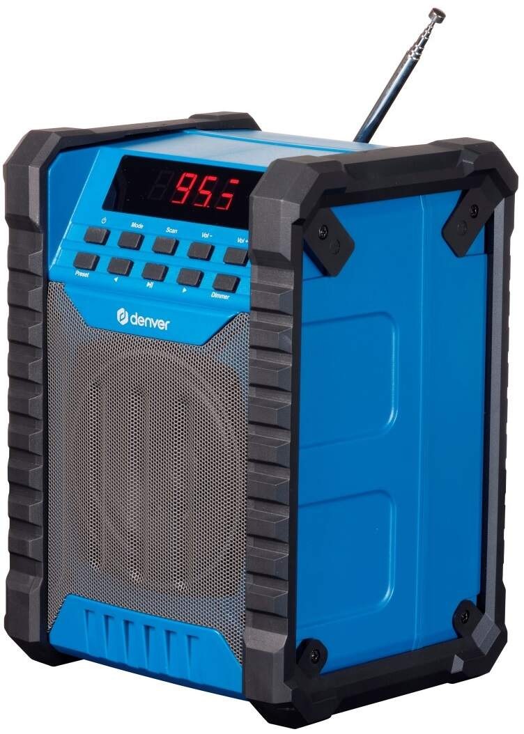 Rádioprijímač Denver WRB-60 čierny/modrý