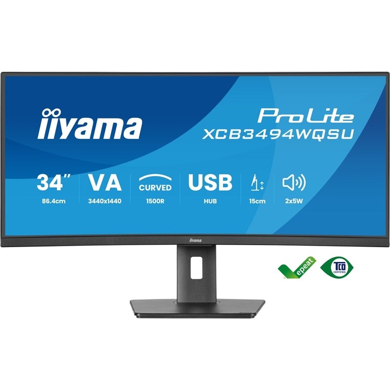 Monitor IIYAMA ProLite XCB3494WQSU-B1 čierny Monitor IIYAMA ProLite XCB3494WQSU-B1 čierny