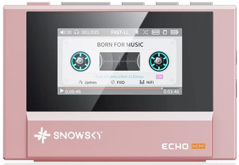 HiFi prenosný digitálny prehrávač FiiO SNOWSKY ECHO Mini 512MB ružový Digitálny prehrávač FiiO SNOWSKY Echo Mini, ružový