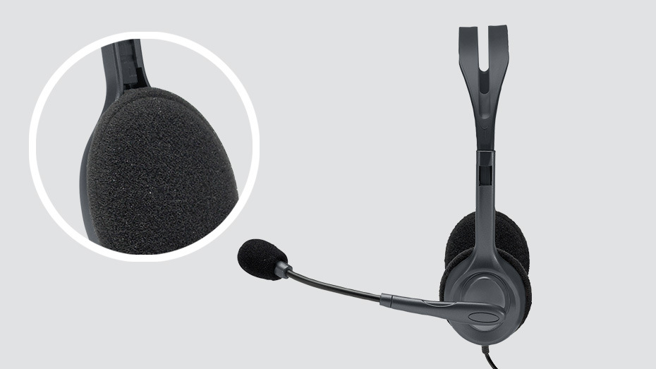 Headset Logitech H111 sivý Headset Logitech H111 sivý