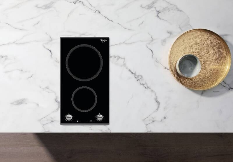 Sklokeramická varná doska Whirlpool DOMINO AKT 360 IX čierna/nerez Sklokeramická varná doska Whirlpool DOMINO AKT 360 IX čierna/nerez