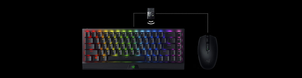 Klávesnica Razer BlackWidow V3 Mini HyperSpeed (Yellow Switch) Phantom Ed. - US Layout čierna Klávesnica Razer BlackWidow V3 Mini HyperSpeed (Yellow Switch) Phantom Ed. - US Layout čierna