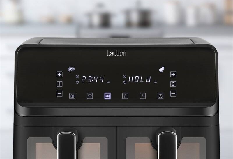 Fritéza teplovzdušná Lauben DualZone® Air Fryer 8000BC čierna