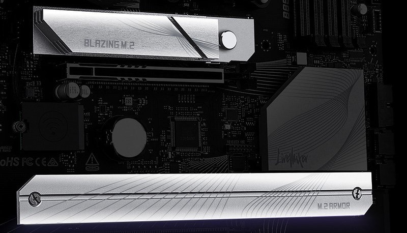 Základná doska ASRock B850 LiveMixer WiFi Veľký chladič a hliníkové pasívy zaisťujú pokročilé chladenie dosky a celé zostavy