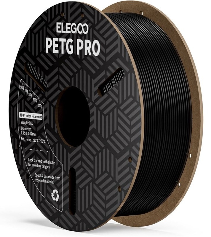 Filament Elegoo s priemerom 1,75 mm, čierna farba