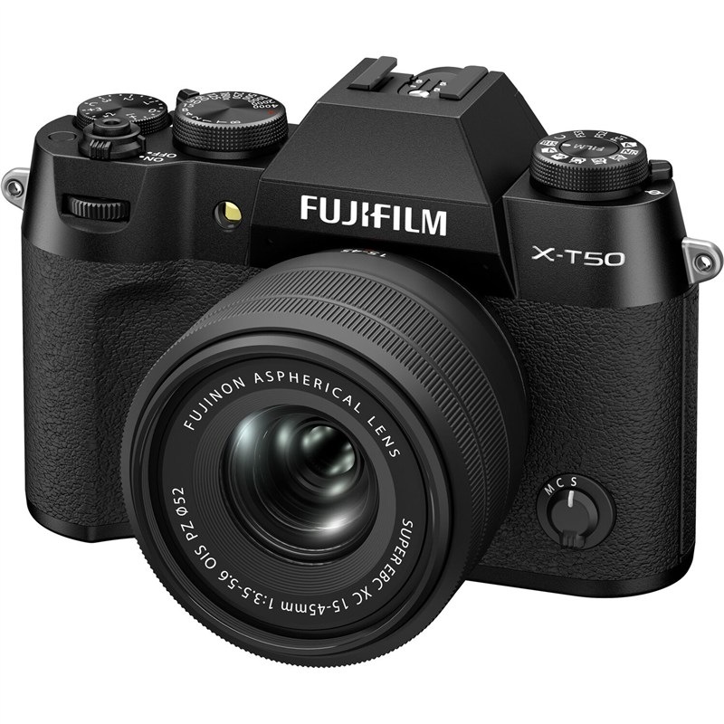 CSC fotoaparát Fujifilm X-T50 + XC 15-45mm f/3.5-5.6 OIS PZ - čierny