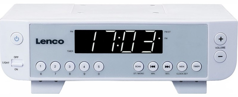 Rádioprijímač Lenco KCR-11 biely