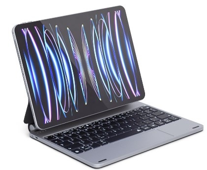 Puzdro s klávesnicou na tablet Epico na Apple iPad 10.9 (2022) (qwerty) sivé