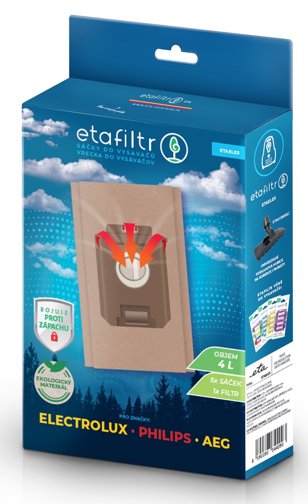 ETAFilter vrecká do vysávačov AEG, Electrolux, Philips