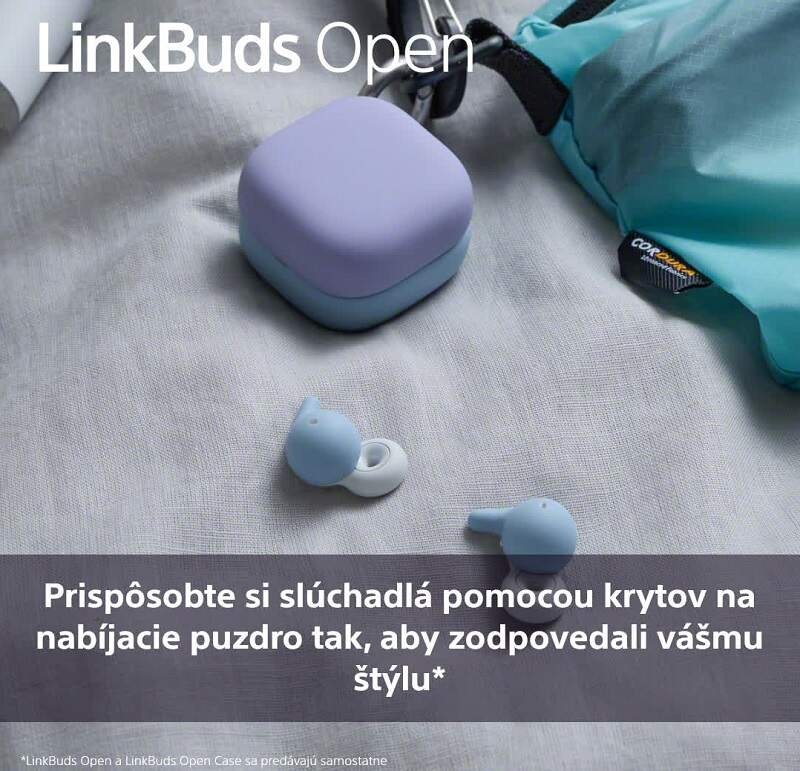 Kryt Sony silikonový na pouzdro pro LinkBuds Open modrý Kryt Sony silikonový na pouzdro pro LinkBuds Open modrý