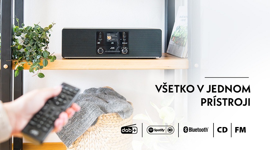 Mikro HiFi systém JVC RD-E984B čierny