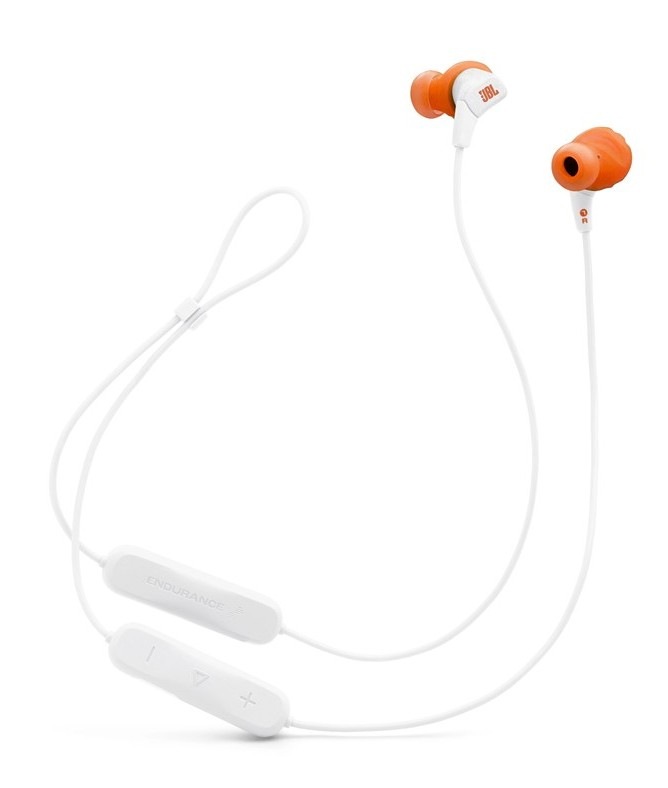 Slúchadlá JBL Endurance Run3 BT, biela farba.