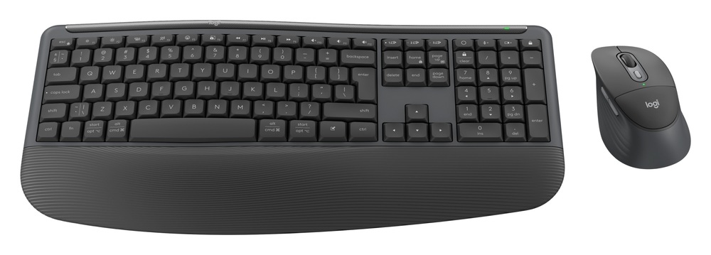 Bezdrôtová sada klávesnice a myši Logitech Signature MK880 Comfort Plus v čiernom prevedení