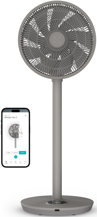 Ventilátor stojanový Duux DXCF74 Whisper Flex 2 Smart Grey