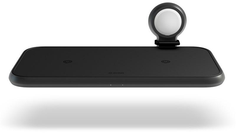 Bezdrôtová nabíjačka ZENS Aluminium Dual + Watch WirelessCharger, 45W USB PD + Apple Watch MFi kábel čierna