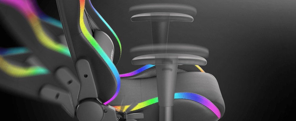 Herná stolička Genesis TRIT 500 RGB čierna Genesis TRIT 500 RGB